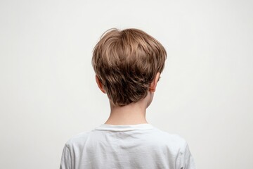 A boy is scratching his itchy head , Childhood lice, Unclean hair and scalp , Generative AI