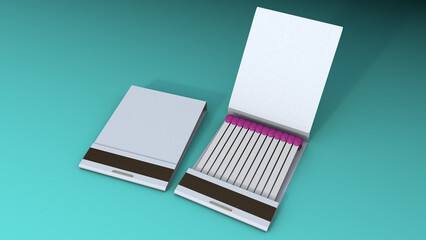 Match Book 3D render