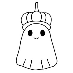 Cute Doodle Halloween Season, Trick Or Treat, October, Hand drawn Clipart Character Design. On Transparent Background

