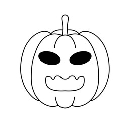 Cute Doodle Halloween Season, Trick Or Treat, October, Hand drawn Clipart Character Design. On Transparent Background
