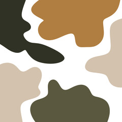 Earthy Tones Abstract Shapes Background