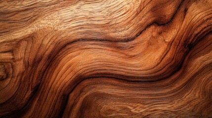 Naklejka premium Elegant Cherry Wood Texture with Polished Finish on Wooden Background