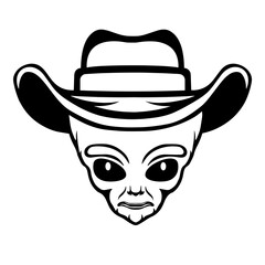 Alien In Cowboy Hat