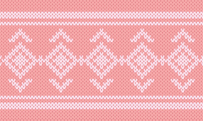 Winter Holiday Seamless Knitted Pattern.