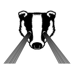 Badger Lazer Beam Eyes © VektorzDesign