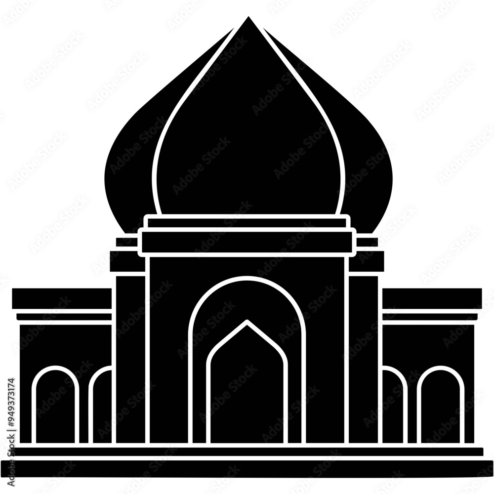 Canvas Prints Islamic Mosque Icon