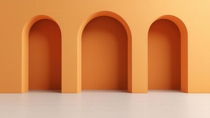 Lighting design materials, warm tones with perfect diffusion, elegant project, 3D illustration