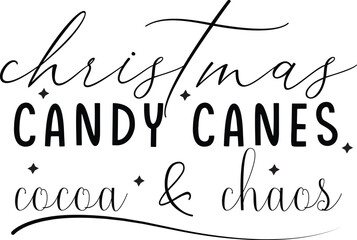 christmas candy canes cocoa & chaos