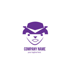 A unique car logo designed in the shape of a man, combining elements of human form and automotive design to symbolize strength, dynamism, and modernity.