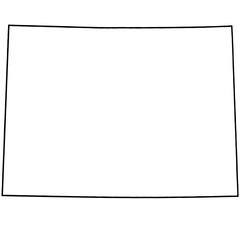 Obraz premium Colorado Outline