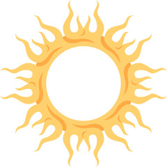 Simple Sun Vector Illustration