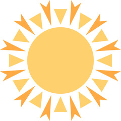 Simple Sun Vector Illustration