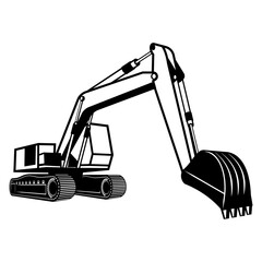 Naklejka premium Excavator SVG