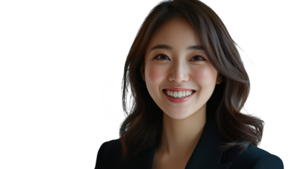 Portrait of a Smiling Woman in Business Attire