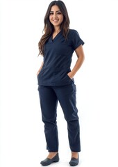 Obraz premium Free photo white background medical assistant nurse