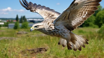 Buteo eagle in Flight  