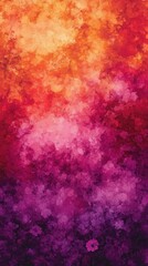 Fototapeta premium Abstract Watercolor Background with Gradient Transitioning from Orange to Purple