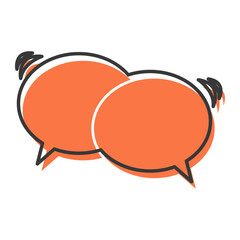 Speech Bubble perfect for adding to your designs, such as adding text, blank space for writing, and conversation