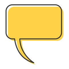 Naklejka premium Speech Bubble perfect for adding to your designs, such as adding text, blank space for writing, and conversation