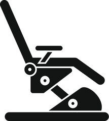 This vector icon of a salon chair is perfect for representing hairdressing services