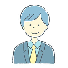 ビジネスパーソンの男性のイラスト素材