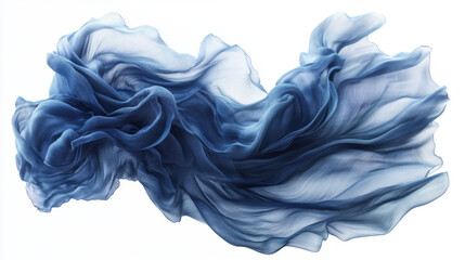A digital art piece depicting flowing ruffle