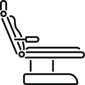black dental chair outline clip art preview