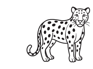 Outline of a Leopard