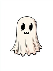 Obraz premium Halloween characters white background