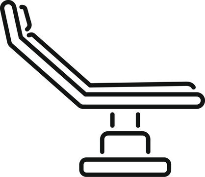 black dental chair icon clip art preview