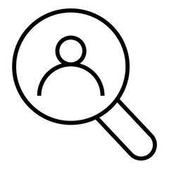 Search icon vector, magnifying glass search icon. search and scan symbols.