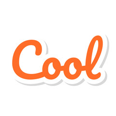 Cool Short Phrase Sticker Design