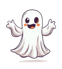Fototapeta premium Halloween characters white background