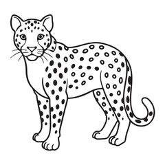 Outline of a Leopard
