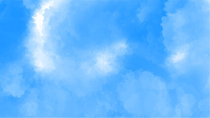 Abstract blue watercolor background.Hand painted watercolor. vector