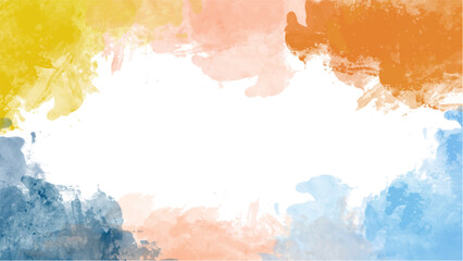 Abstract colorful watercolor background.Hand painted watercolor. vector