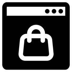 Obraz premium online store icon