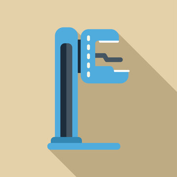 Modern medical scanner standing in hospital room performing a computerized tomography scan