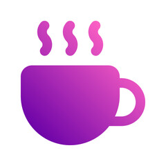coffee shop gradient icon