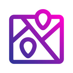 maps gradient icon
