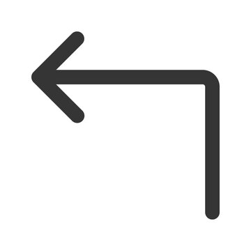 recommend clip art: turn left outline fill icon