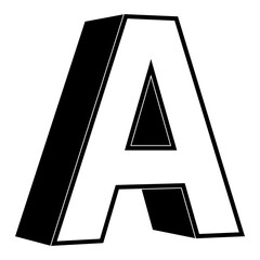 3D Letter A
