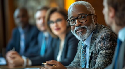Confident Businessman In Meeting