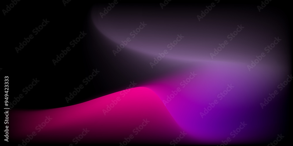 Aufkleber abstract colorful smooth curve gradient background with flowing purple, pink, and violet colors blen
