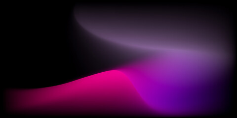 abstract colorful smooth curve gradient background with flowing purple, pink, and violet colors blending smoothly on a black backdrop