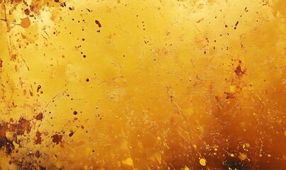 paint splatter style painting using subtle yellow and gold colors, Generative AI