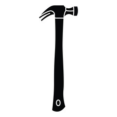 Hammer vector icon. filled flat sign for mobile concept and web design. Hammer tool glyph icon. Symbol, logo illustration. 