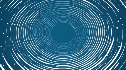 A vibrant, abstract design featuring hypnotic concentric circles layered with colorful halftone elements, inviting visual intrigue.