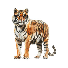 Fototapeta premium Beautiful animal tiger vector image art illustration