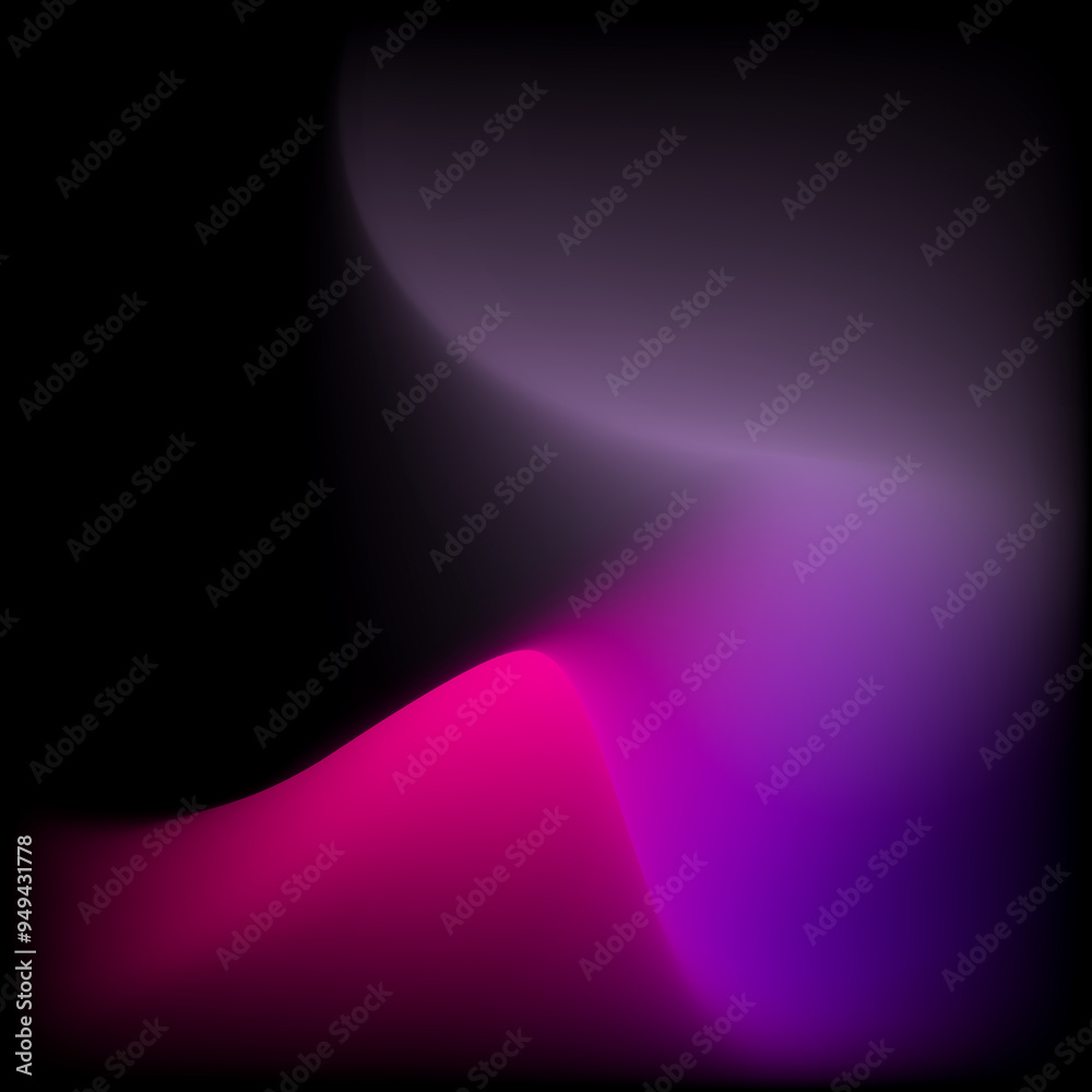 Aufkleber abstract colorful smooth curve gradient background with flowing purple, pink, and violet colors blen